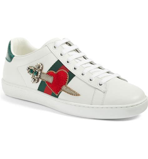 gucci shoes with hearts|gucci pierced heart ace sneakers.